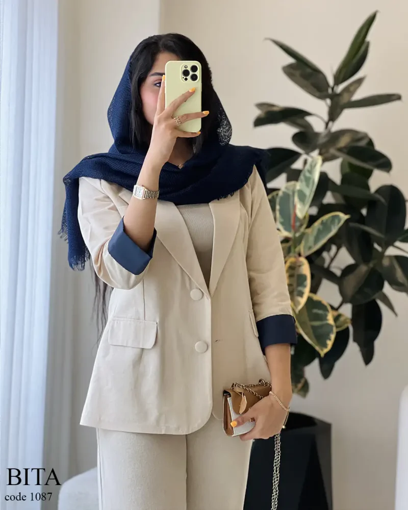 حراج کت مدل بیتا جنس لینن پنبه کد 1087 - تصویر 3