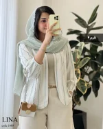 حراج کت مدل لینا جنس لینن کجراه کد 1089 - تصویر 3