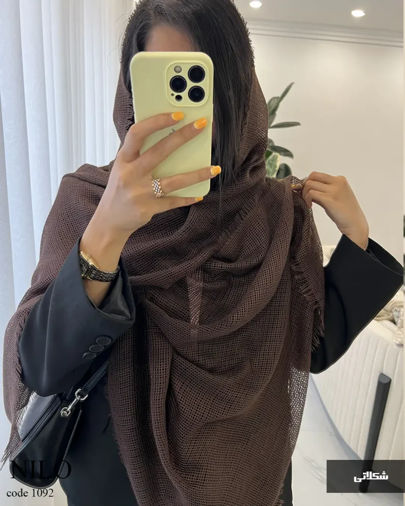 شال نیلو جنس حصیری کد 1092 - تصویر 5