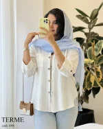 حراج مدل ترمه لینن دبل فیس کد 1096 - تصویر 7