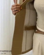 کت مدل فریماه جنس مازراتی کد 1098 - تصویر 2