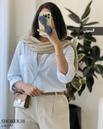 حراج مدل شکوه جنس لینن اسلپ کد 1085 - تصویر 6