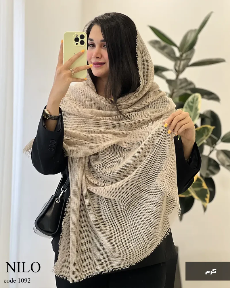 شال نیلو جنس حصیری کد 1092 - تصویر 6