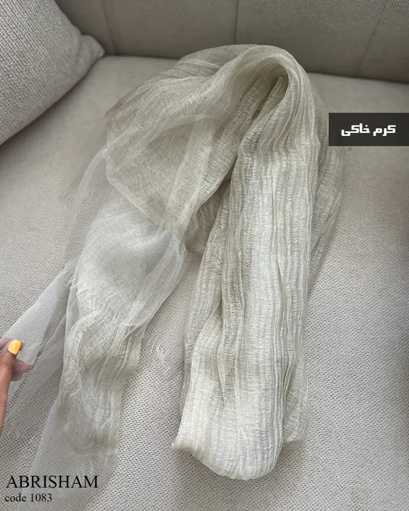 شال ابریشم جنس ابریشم دو لایه کد 1083 - تصویر 4
