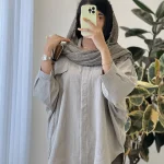 شومیز مانتویی مدل یاس جنس لینن صوفیا کد 1095