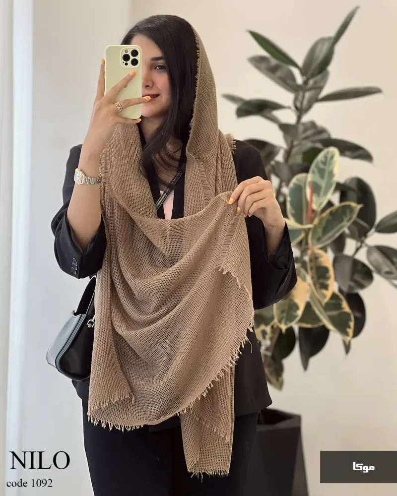 شال نیلو جنس حصیری کد 1092 - تصویر 4