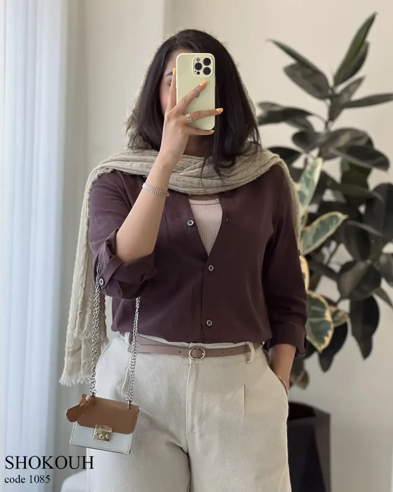 حراج مدل شکوه جنس لینن اسلپ کد 1085 - تصویر 5