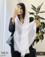 شال نیلو جنس حصیری کد 1092 - تصویر 3