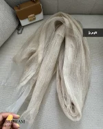 شال ابریشم جنس ابریشم دو لایه کد 1083 - تصویر 2