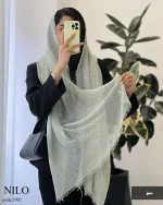شال نیلو جنس حصیری کد 1092 - تصویر 8