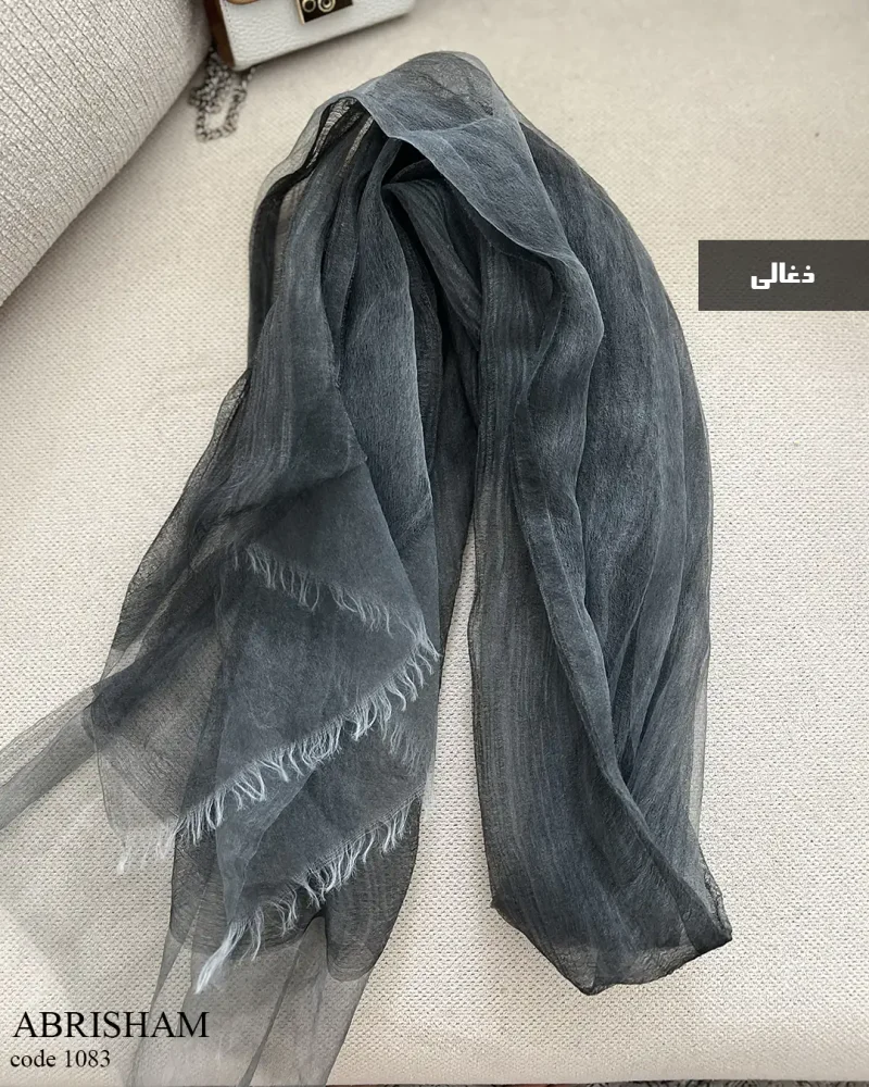 شال ابریشم جنس ابریشم دو لایه کد 1083 - تصویر 3