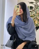 شال نیلو جنس حصیری کد 1092