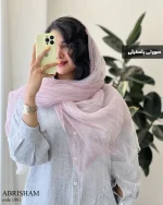 شال ابریشم جنس ابریشم دو لایه کد 1083 - تصویر 8
