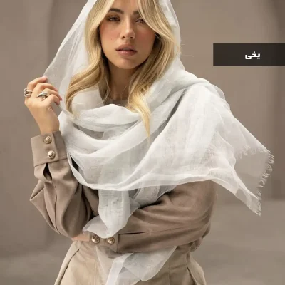 شال ابریشم جنس ابریشم دو لایه کد 1083