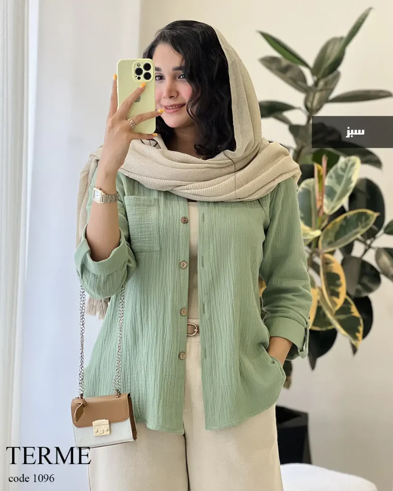 حراج مدل ترمه لینن دبل فیس کد 1096 - تصویر 3