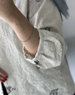 کت مدل ژالین جنس لینن ترک سوزن دوزی شده کد 1221 - تصویر 6