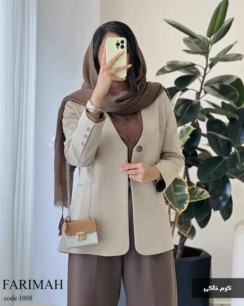 کت مدل فریماه جنس مازراتی کد 1098 - تصویر 8