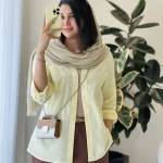 حراج مدل شکوه جنس لینن اسلپ کد 1085