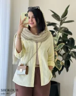 حراج مدل شکوه جنس لینن اسلپ کد 1085