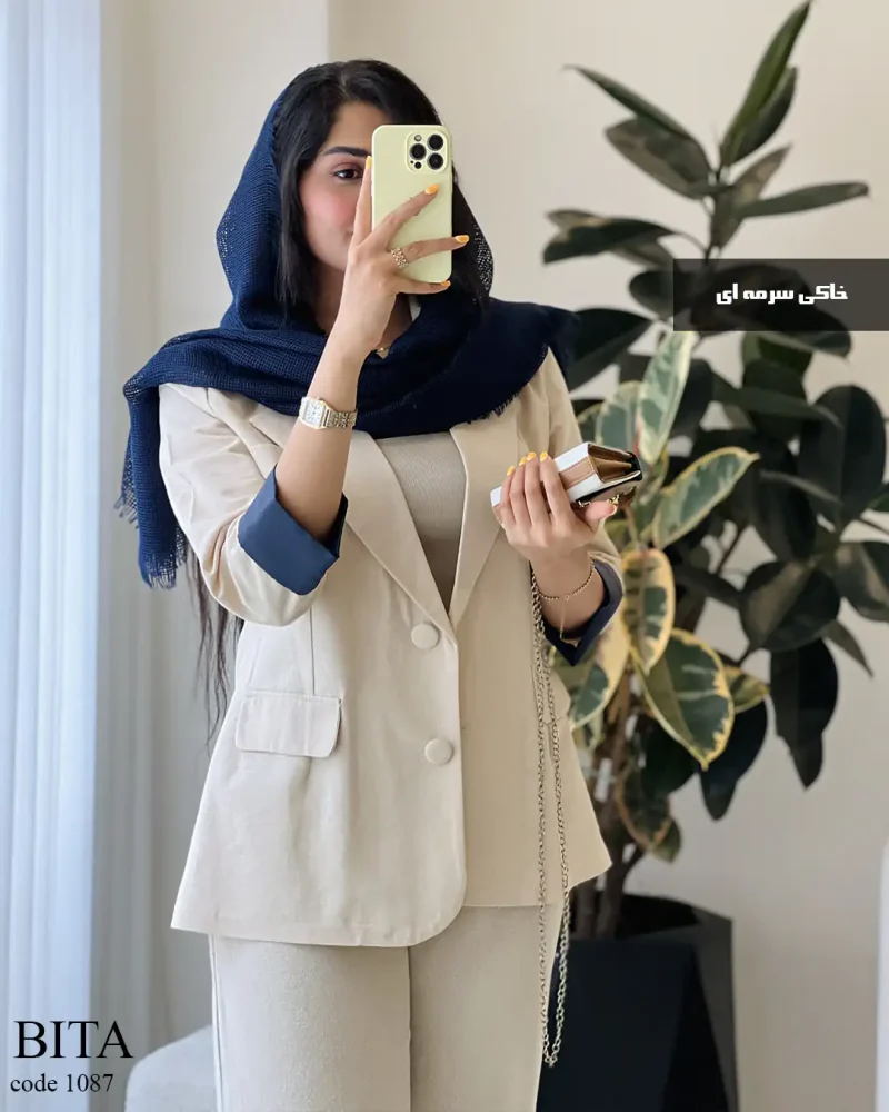 حراج کت مدل بیتا جنس لینن پنبه کد 1087 - تصویر 9