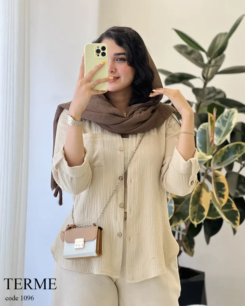 حراج مدل ترمه لینن دبل فیس کد 1096 - تصویر 6