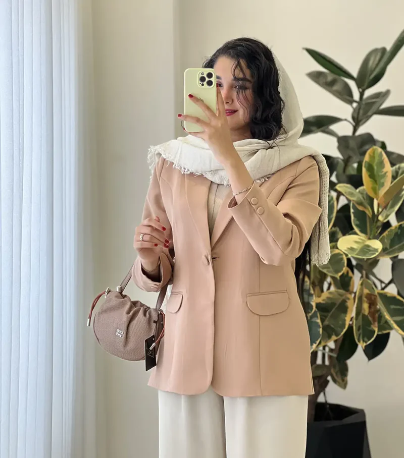 کت مدل رویال جنس مازراتی کد 1125 - تصویر 2