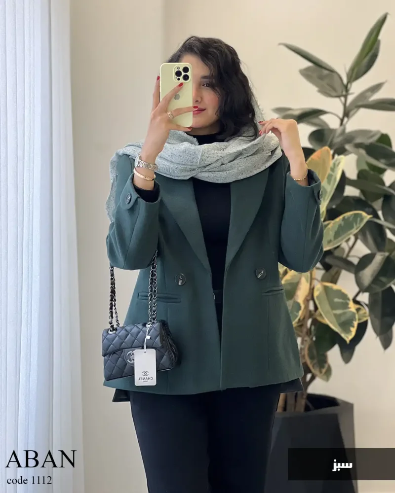 پالتو کتی آبان جنس فوتر کوبیده شده کد 1112 - تصویر 3