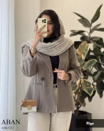 پالتو کتی آبان جنس فوتر کوبیده شده کد 1112 - تصویر 11