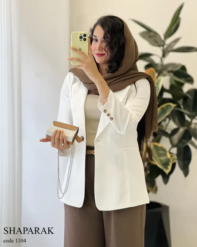 کت مدل شاپرک جنس مازراتی کد 1104 - تصویر 9