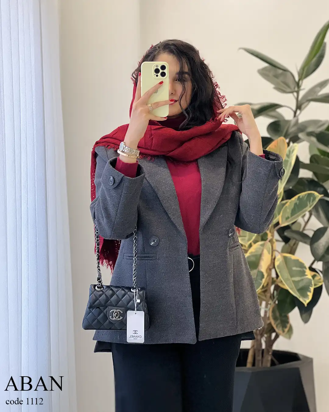 1561561 پالتو کتی آبان جنس فوتر کوبیده شده کد 1112 - تصویر 1