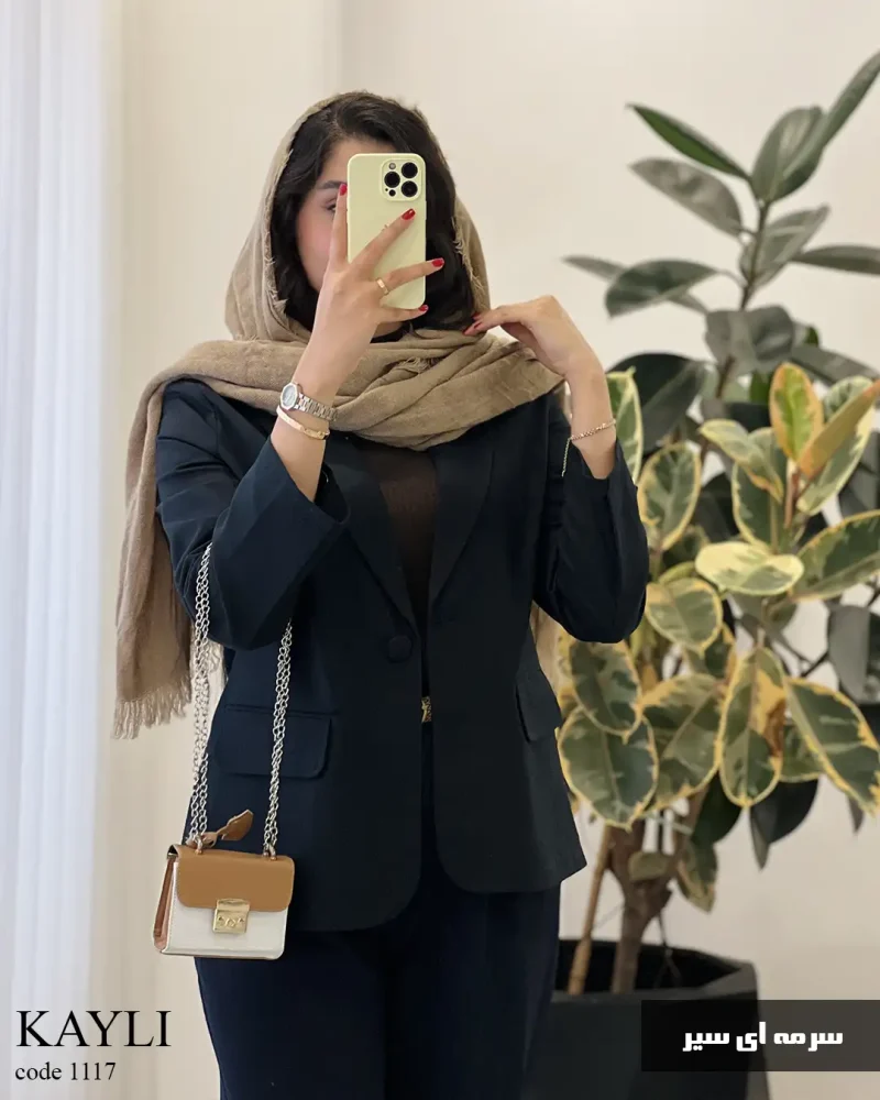 کت کایلی جنس کتان استانبل گرم بالا کد 1117 - تصویر 2