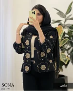 کت مدل سونا جنس لینن درجه یک کد 1106 - تصویر 2