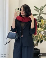 کت پاییزه دلارام جنس مخمل کبریتی کد 1116 - تصویر 4