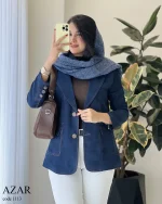 کت مدل آذر جنس کتون ایشو کد 1113 - تصویر 4
