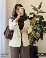کت مدل آذر جنس کتون ایشو کد 1113 - تصویر 3