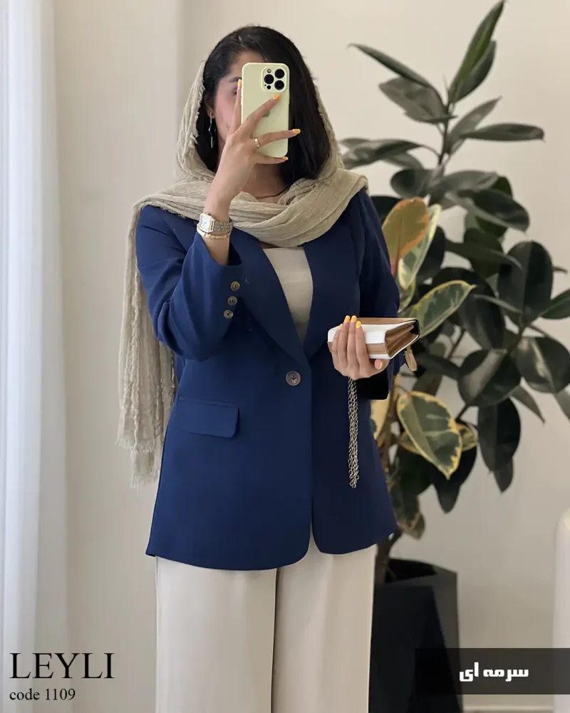 کت مدل لیلی جنس مازراتی کد 1109 - تصویر 2