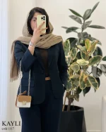 کت کایلی جنس کتان استانبل گرم بالا کد 1117