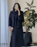 ست کراپ کت با سارافون مدل لیلا کد 1107