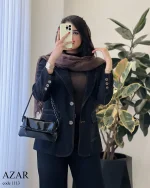 کت مدل آذر جنس کتون ایشو کد 1113 - تصویر 2