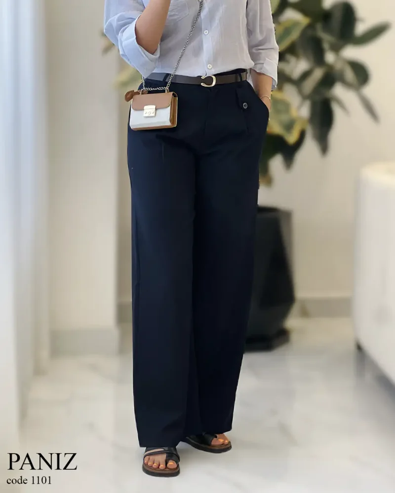 شلوار بگ مدل پانیذ جنس فیونا کد 1101 - تصویر 5