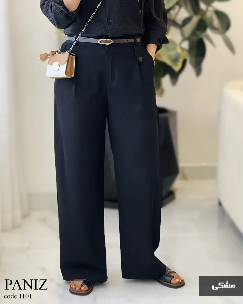 شلوار بگ مدل پانیذ جنس فیونا کد 1101 - تصویر 3
