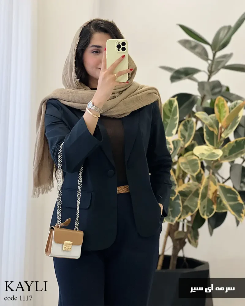 کت کایلی جنس کتان استانبل گرم بالا کد 1117 - تصویر 6