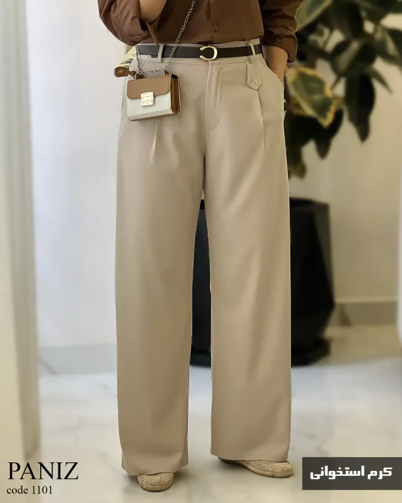 شلوار بگ مدل پانیذ جنس فیونا کد 1101 - تصویر 4