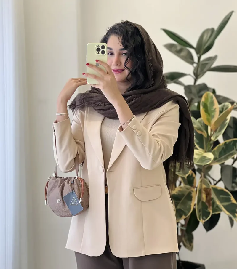 کت مدل رویال جنس مازراتی کد 1125 - تصویر 4