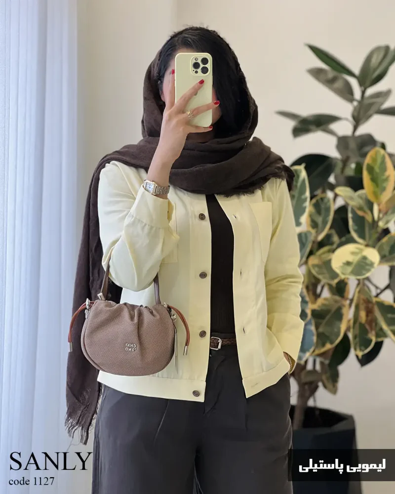 ترنج کت مدل سانلی جنس کتان پنبه کد 1127 - تصویر 2