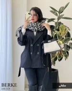 بارونی مدل برکه جنس سانتانا گرم بالا گوشتی کد 1128 - تصویر 3