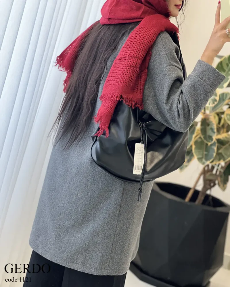 پالتو بلند گردو جنس فوتر گرم بالا کد 1121 - تصویر 6