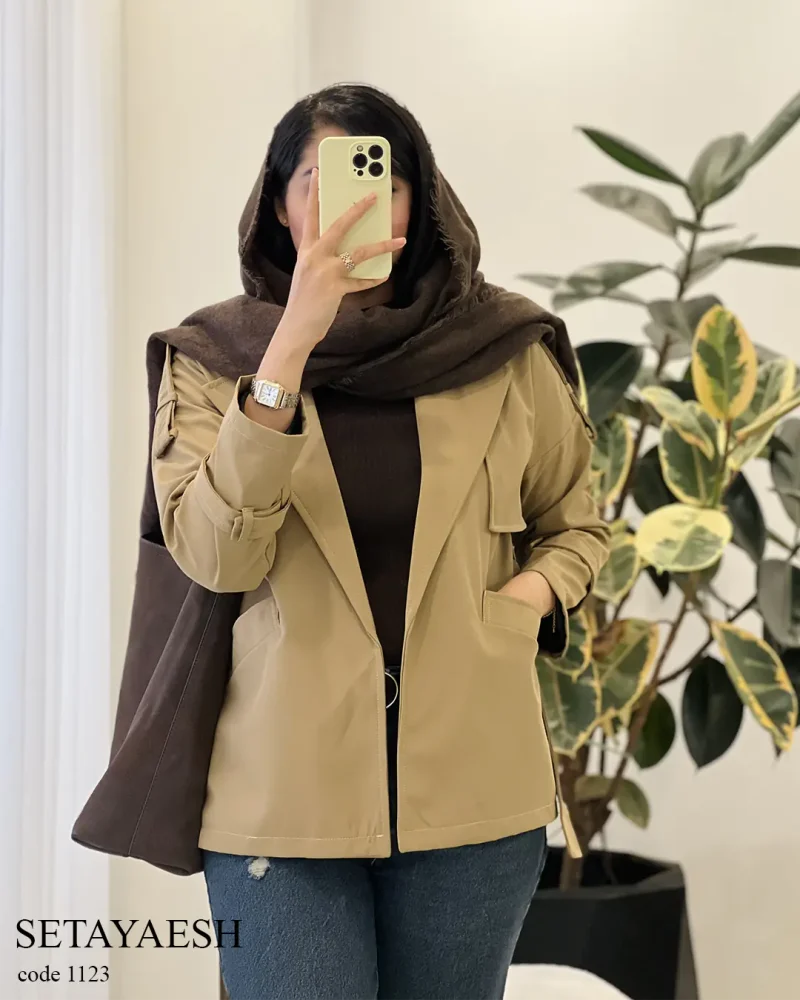 ترنج کت ستایش جنس بارونی سانتانا کد 1123 - تصویر 9