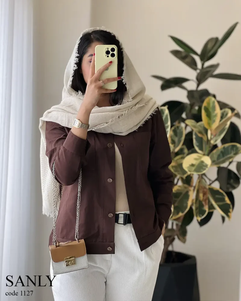 ترنج کت مدل سانلی جنس کتان پنبه کد 1127 - تصویر 7