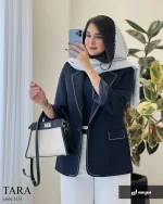کت مزونی مدل تارا جنس پرادا گرم بالا کد  1131 - تصویر 12